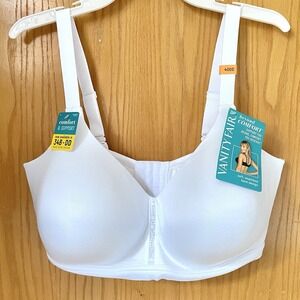 Vanity Fair Full Coverage Wirefree Bra Size 40DD Beyond Comfort White 72282‎ NWT